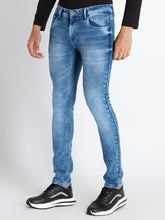 Mens Slim Fit Ligh Washed Denim